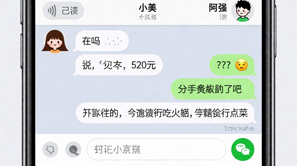 「分手费」反转——转账520以为是分手，结果是火锅基金