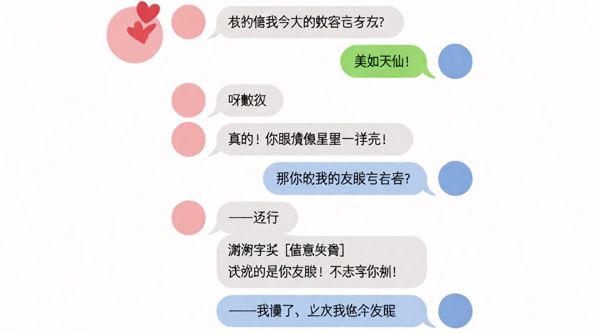 男生求生欲拉满却越描越黑，女生一句话让他当场懵圈