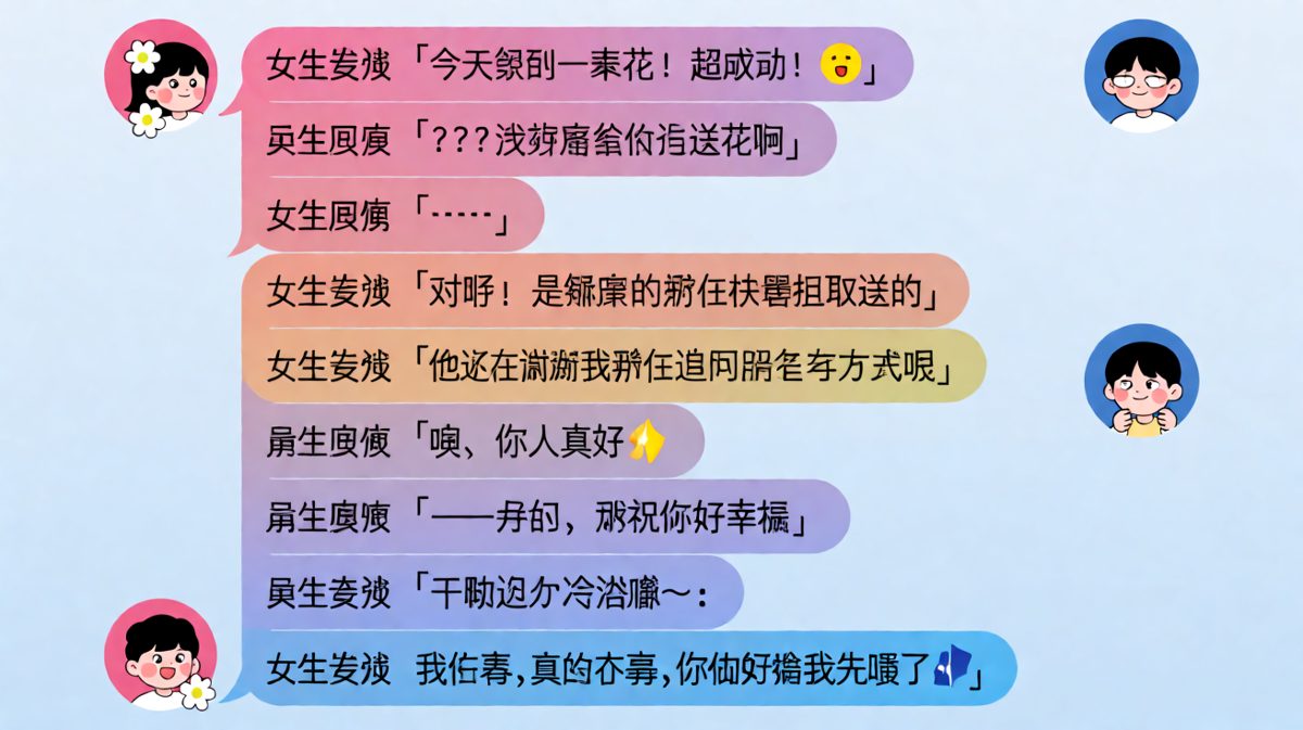 女生被邻居送花还帮忙牵线，男生内心崩溃却只能装大度
