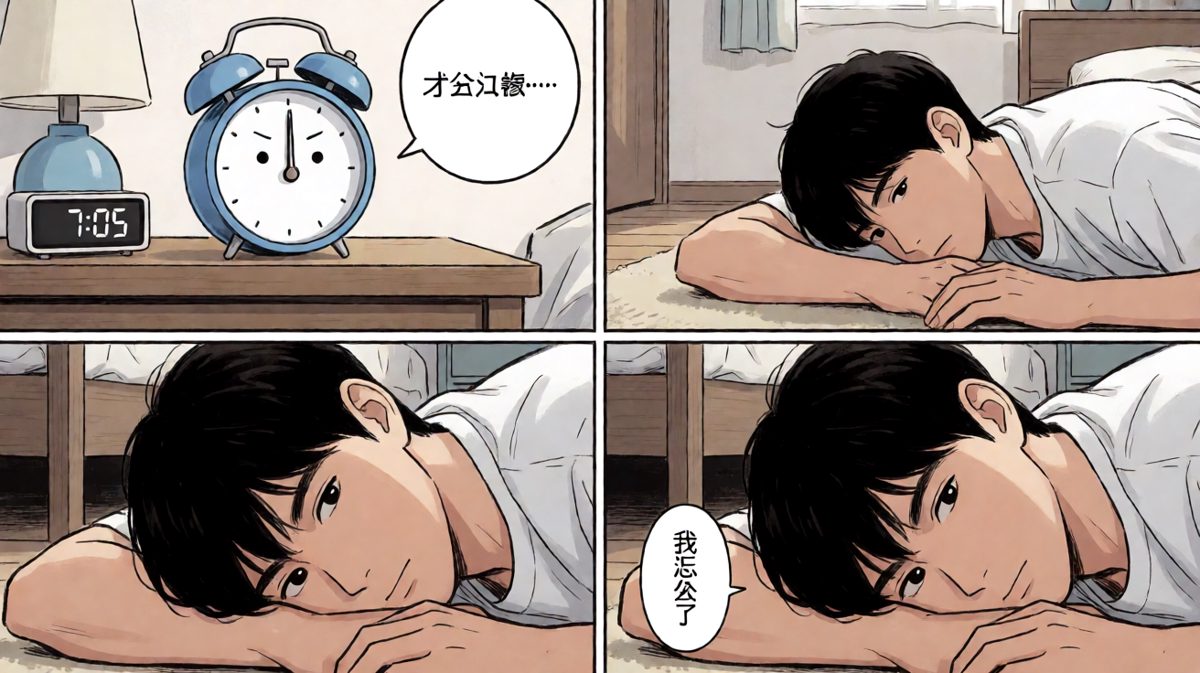雄心壮志，坚持了五分钟就……