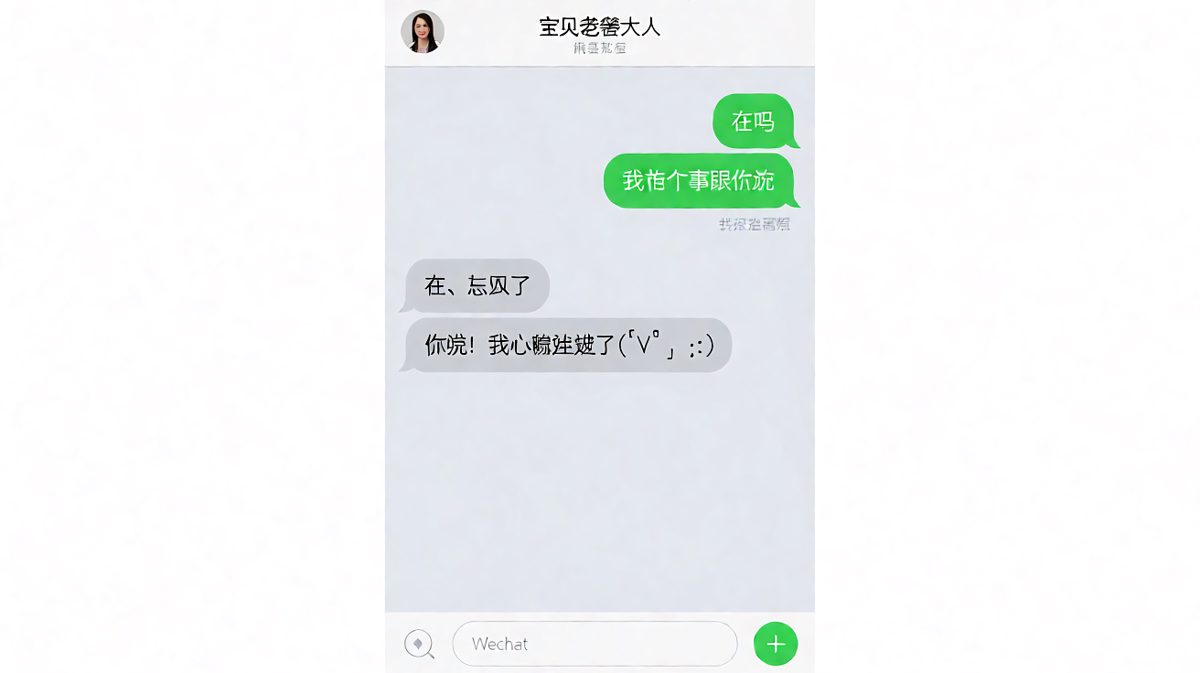 铺垫了整整三条深情信息，结果最后一句是问饭——女生血压直接拉满。