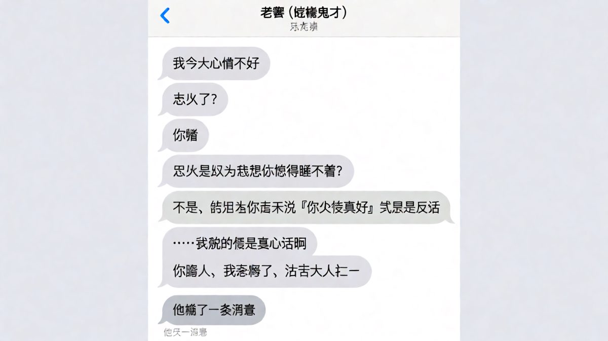 男生以为自己在撒糖，女生却从「头发真好」四个字里听出了嘲讽，还掏出录屏当呈堂证供。