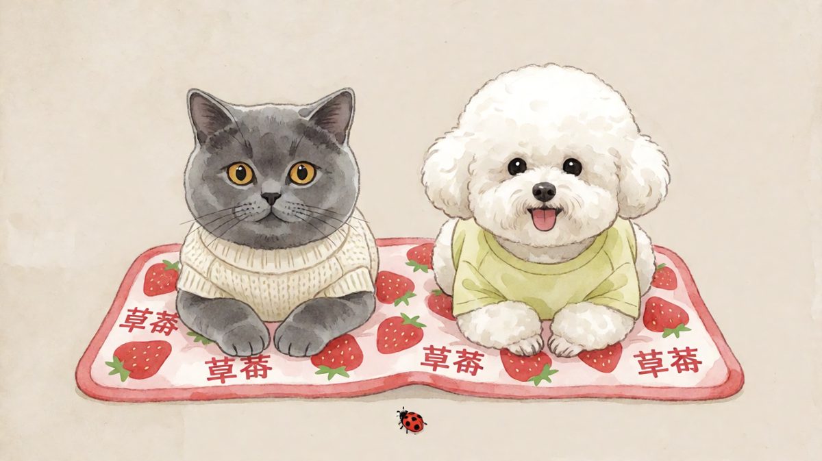 毯子容量：0.5只猫＋0.5只狗，实际入住：1猫＋1狗，超编。