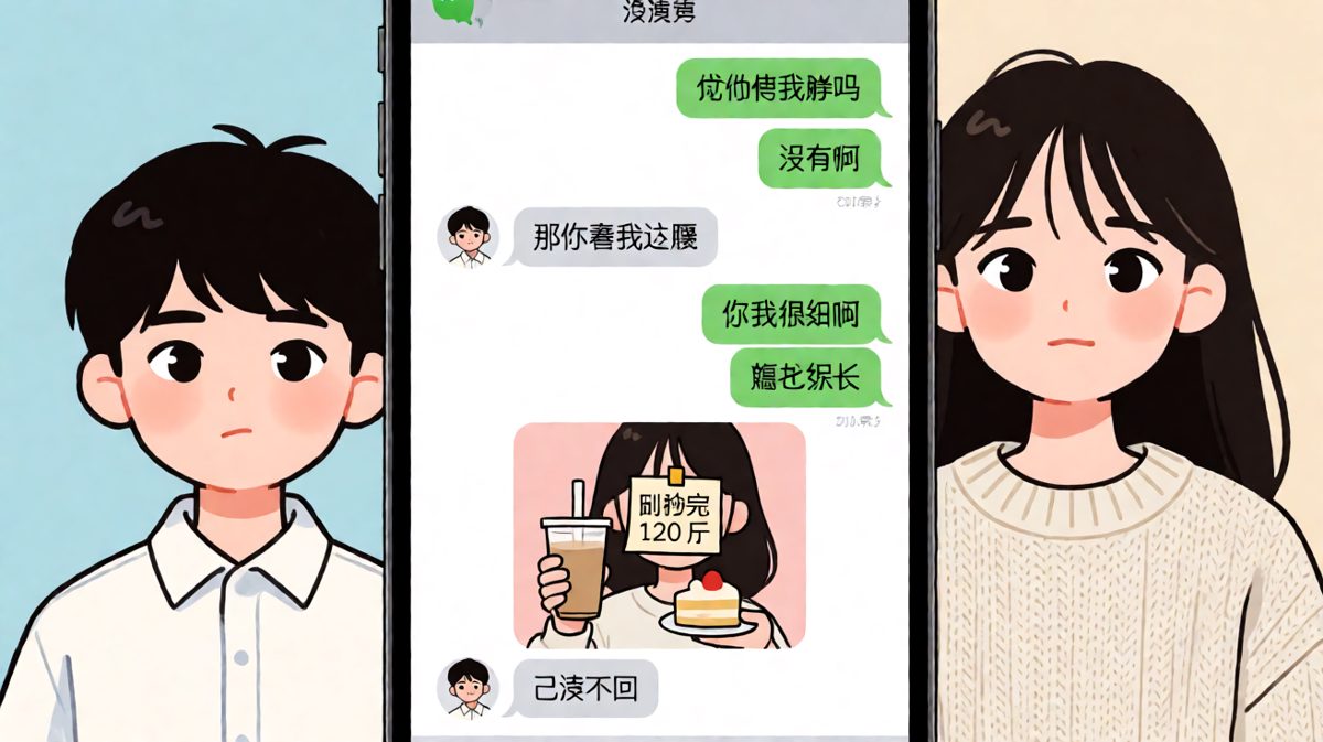 求生欲拉满的男生败给了体重秤，女生自爆后的已读不回