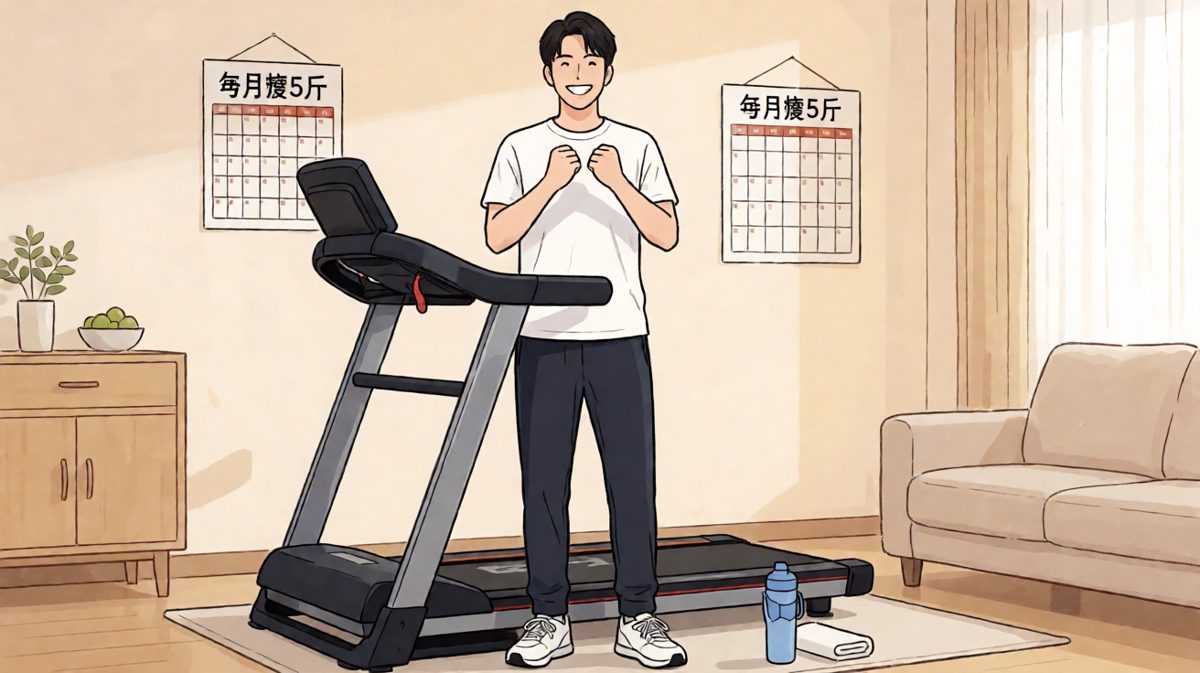 办完跑步机，信心满满准备开启健身人生