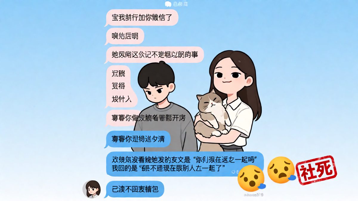 前任试探翻车现场，女生用一句话让前任从此消失在自己世界