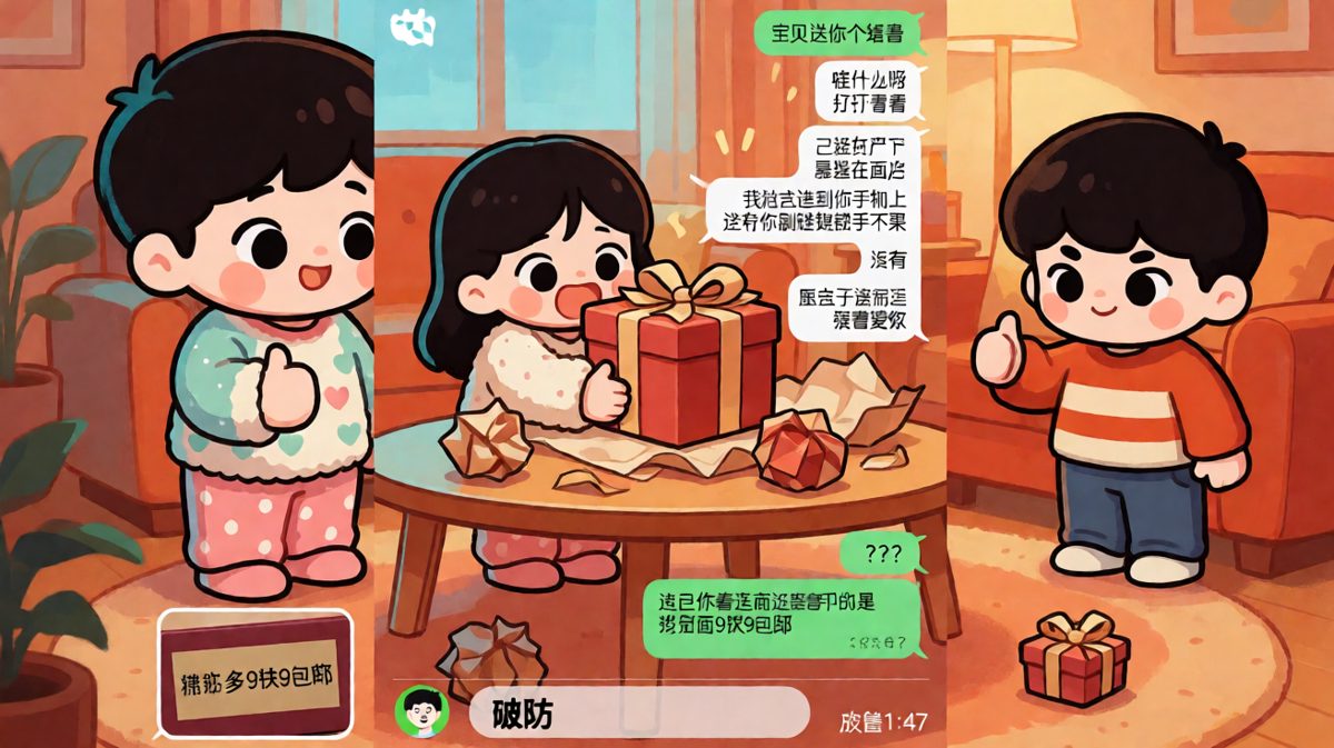 男生精心准备的惊喜最后曝光是9块9包邮，爱的代价有点廉价