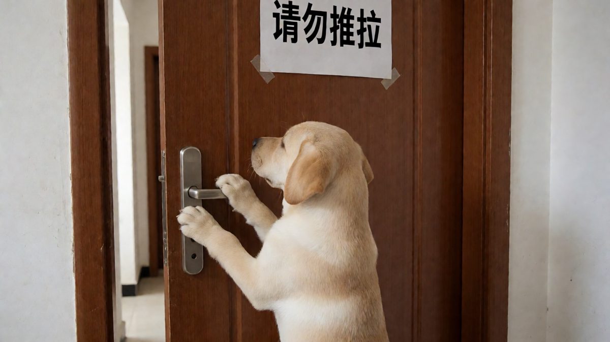 拉了四十七次了，门你倒是给点反应啊！