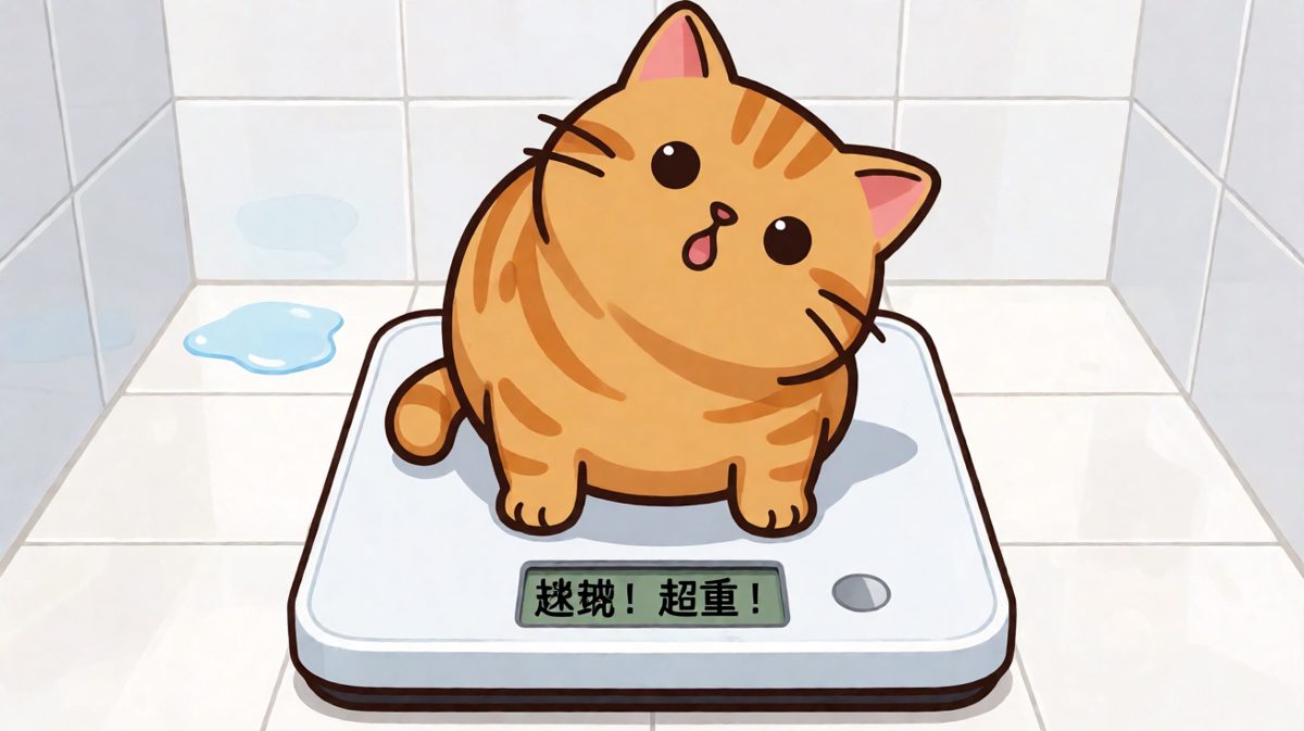 这秤坏了，我明明很苗条，都是毛看着宽。