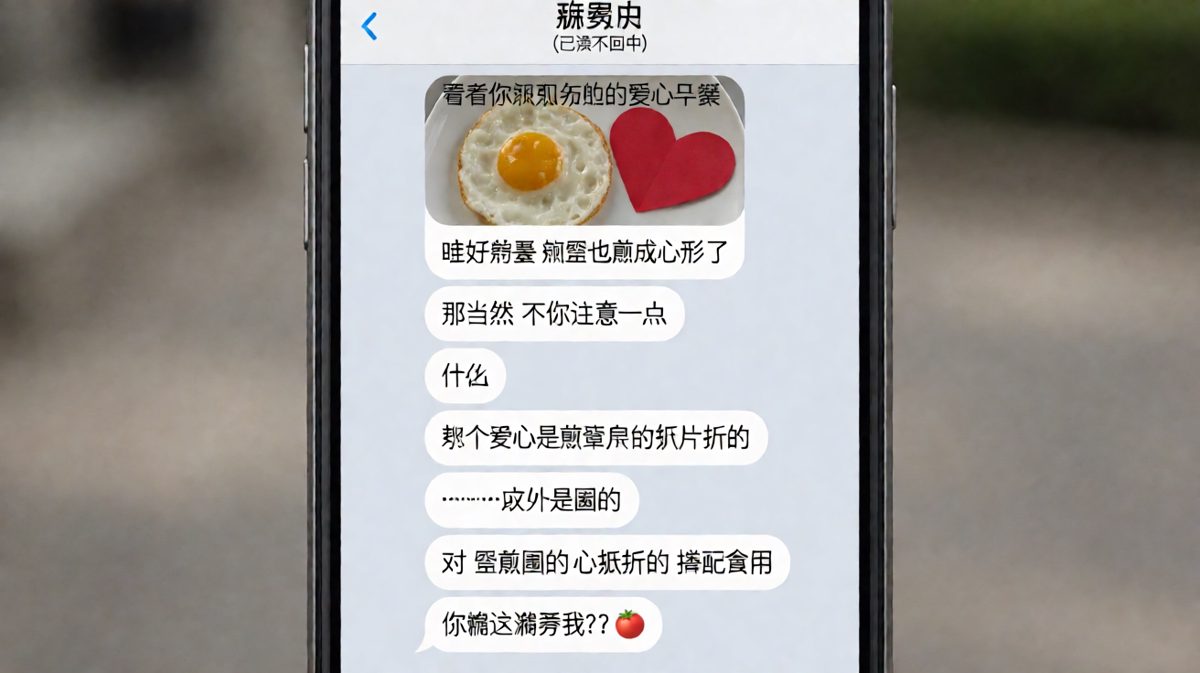 爱心是纸折的，蛋是圆的——浪漫碎了一地