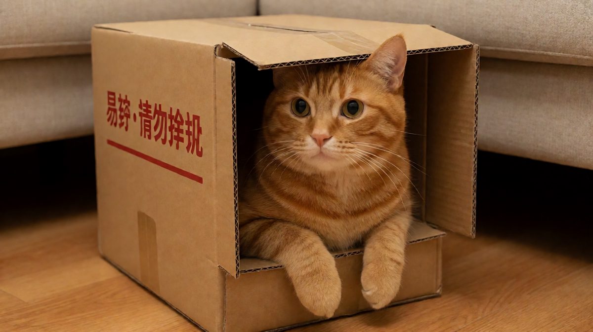 橘猫：纸箱没坏，是我脸坏了——
