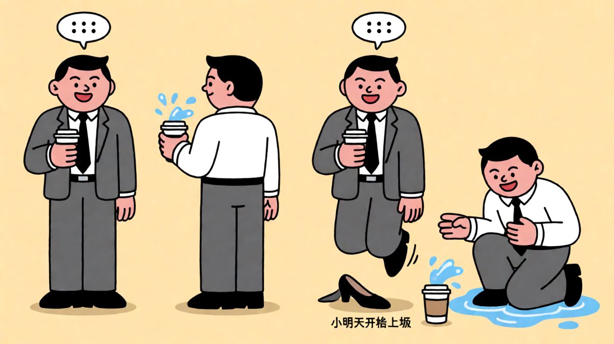 水花落地那一刻，他的假期也没了。