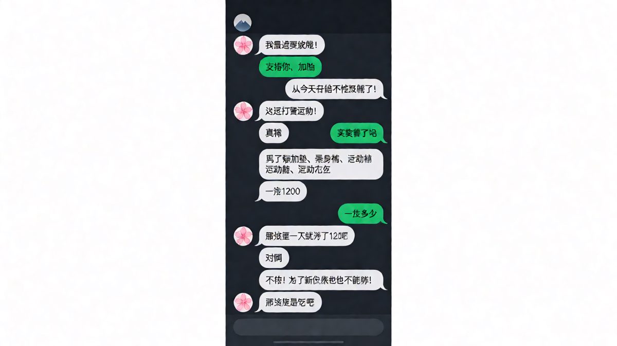 女生减肥买装备先花一千二，逻辑闭环无懈可击