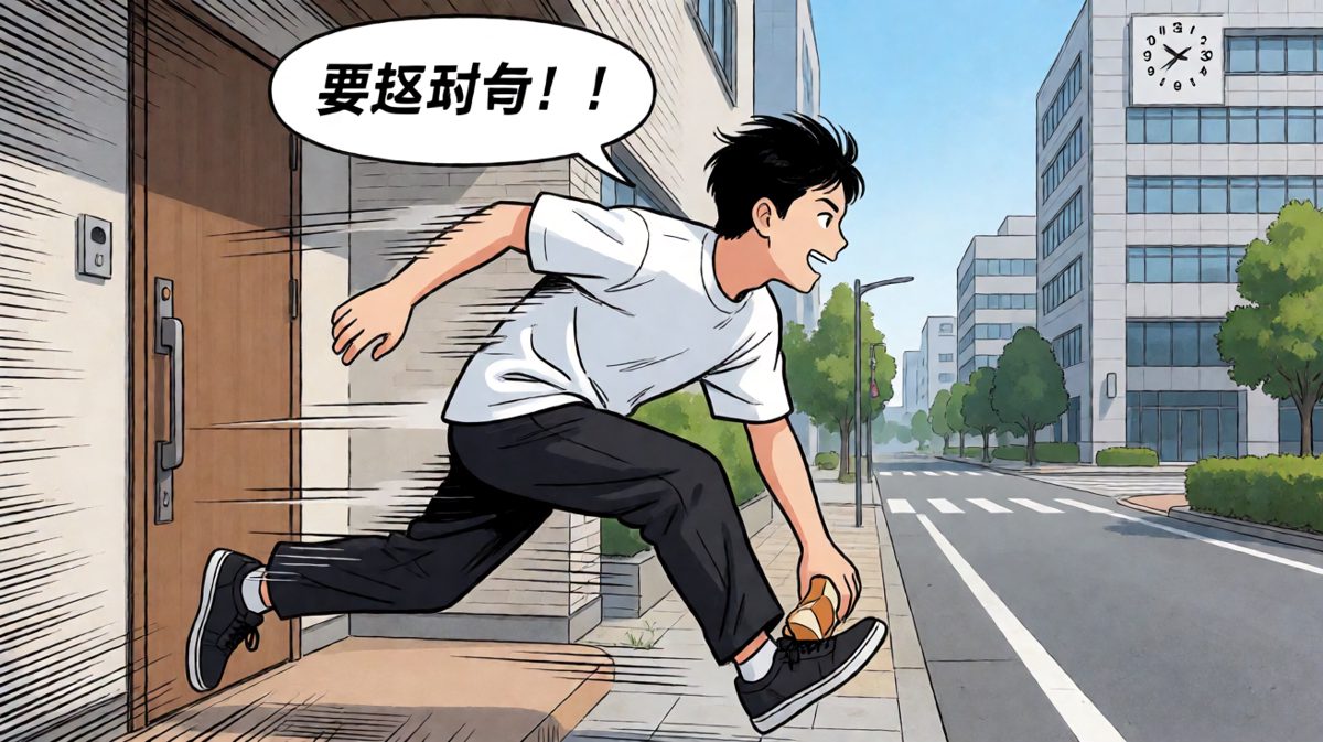以光速冲向公司，但似乎已经来不及了