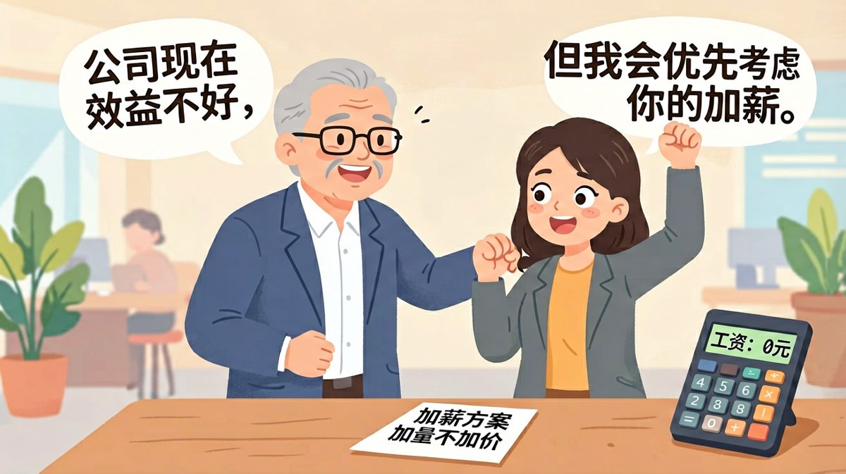 老板承诺加薪，员工大喜，结果加薪的是工作量不是工资