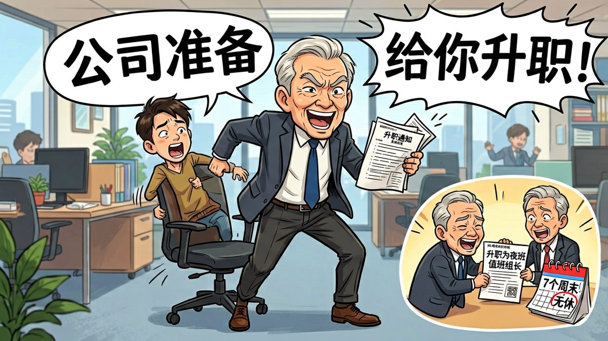 老板宣布升职，员工激动，结果升的是夜班组长不是经理