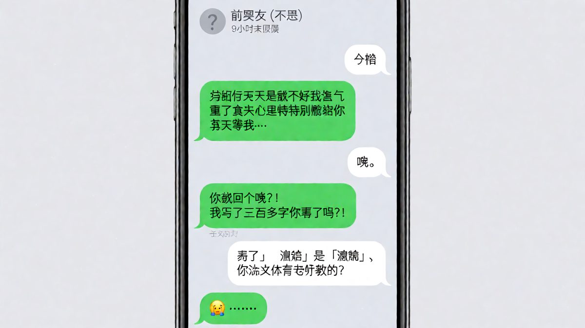 男生苦写三百字道歉小作文感动自己，女生全程没哭，只挑出了一个错别字