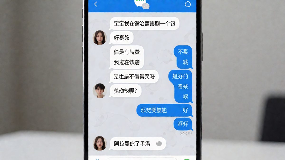女生想征求意见，男生直接拉黑收场