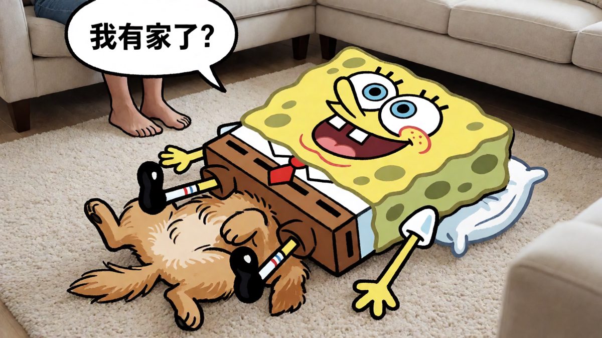 它觉得这个枕头就是它了，我多出来的那位是多余的。