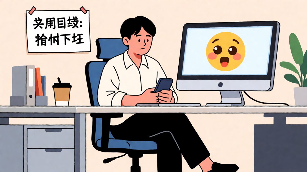人在工位坐，魂已出三界，主打一个肉体在岗灵魂摸鱼