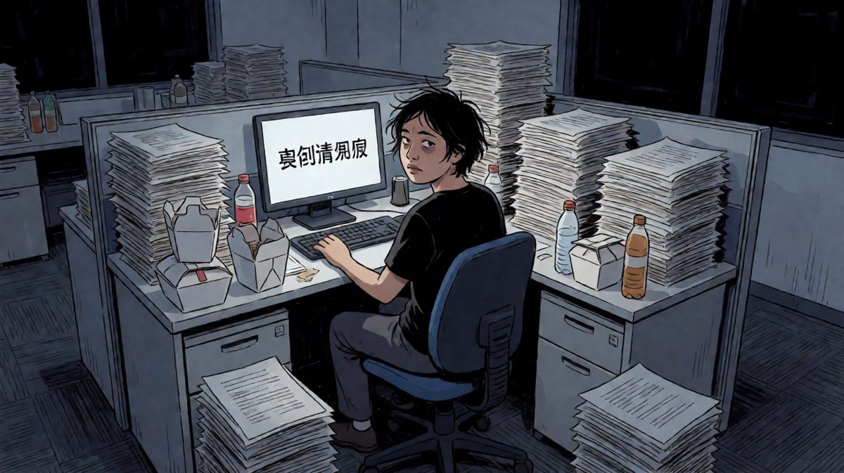 加班加的，月亮都下班了我还没走