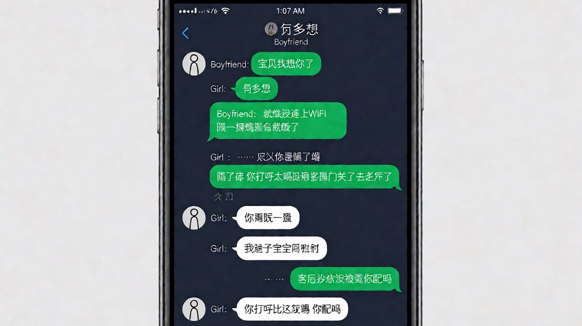 深情比喻「想你像WiFi隔堵墙就断了」——原来那堵墙是卧室门，因为对方打呼。