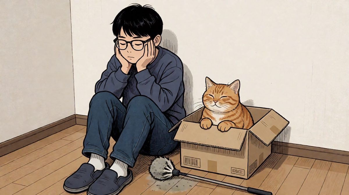 人：我输给了一个纸箱。