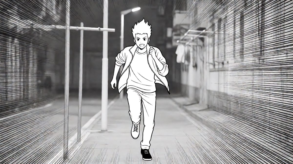 火箭式冲出小区，一只鞋穿反也顾不上。