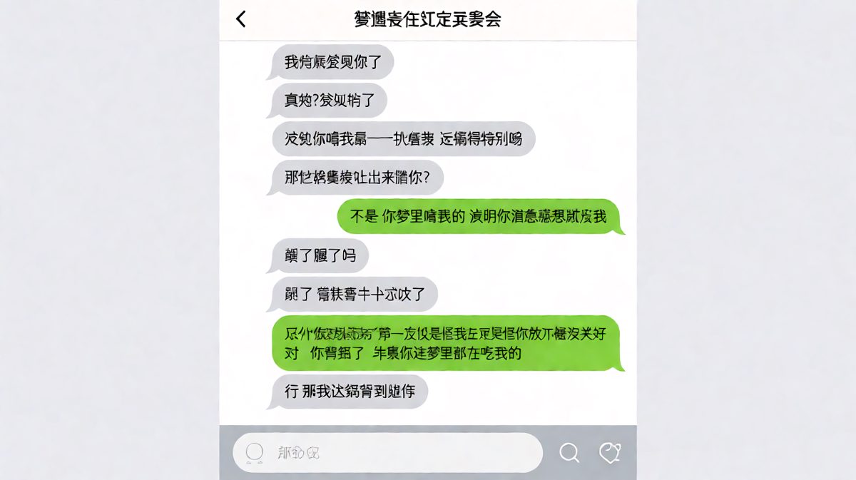 女生把梦里被啃蛋糕的账算到男生现实头上，男生认怂说「这锅背到退休」。