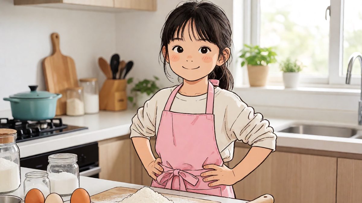 自信满满的烘焙新手准备大干一场