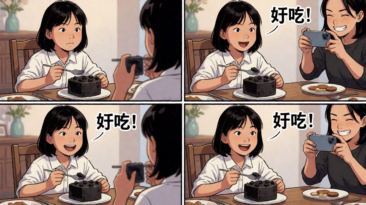 含泪吃完翻车蛋糕