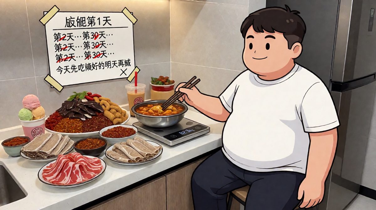 减肥计划第31天：秤说82，嘴说80，火锅说都别急