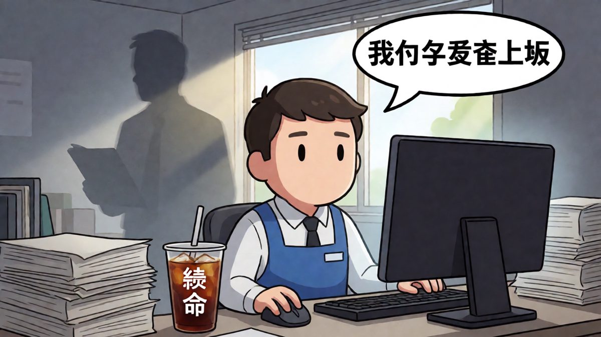 周一早上的我：灵魂已请假，肉体还在敲键盘。