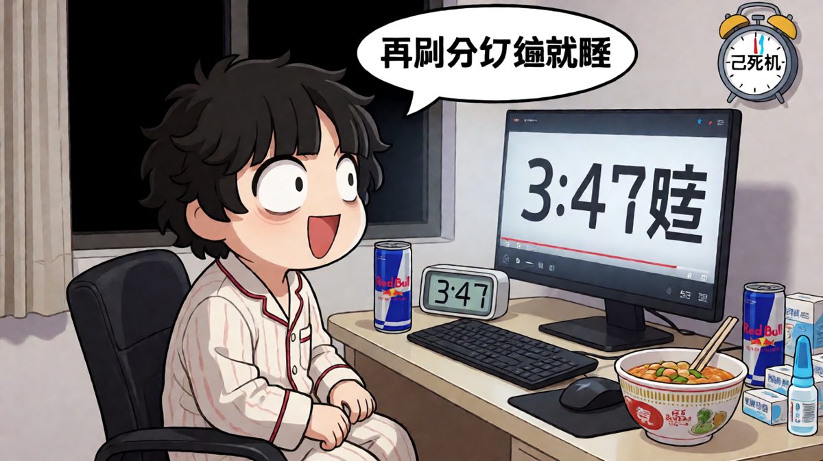 凌晨三点：我的精神状态比白天好多了谢谢。