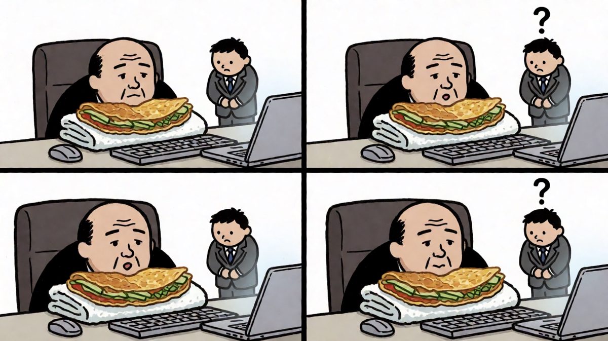 您……您先把煎饼咽完再骂我行吗？