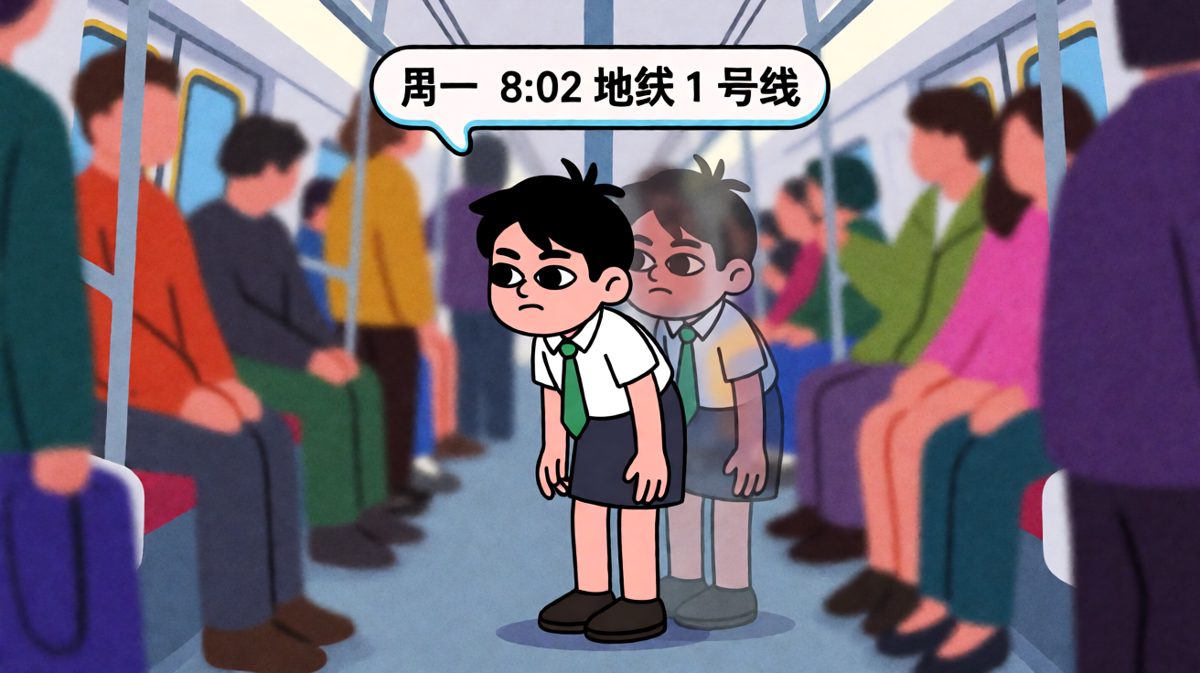 周一早高峰的地铁，我的灵魂已离家出走，肉体还在赶KPI。