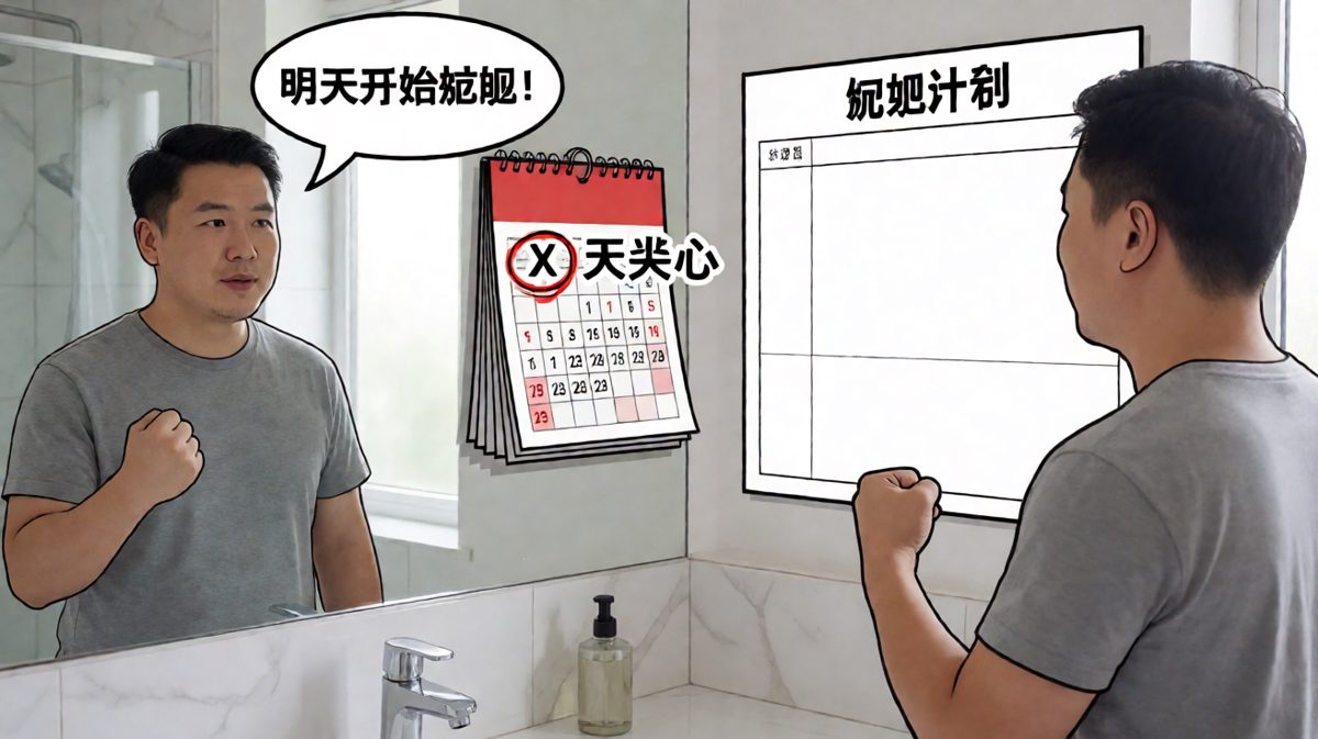 第二天醒来，誓言比昨天更坚定了