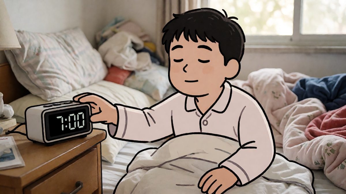 闹钟一响，手一按，「再睡五分钟」——五分钟变成了三个半小时。