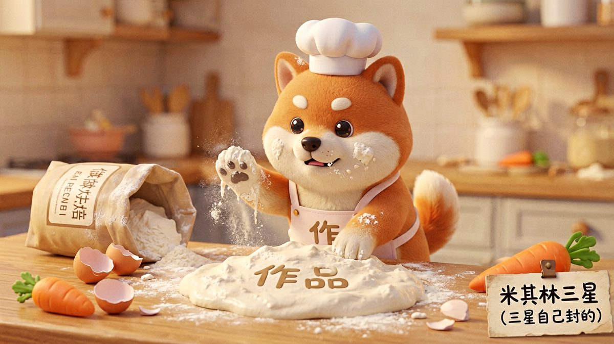 柴犬厨师：这锅面粉，算我赢。