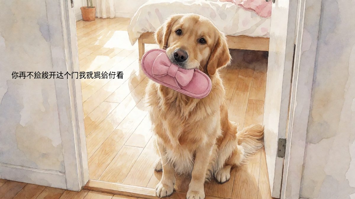 金毛：拖鞋已备好，请问主人几点上班？