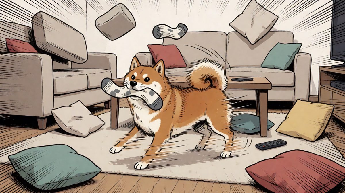 柴犬：我追到了！不对，怎么还有？再追一个！