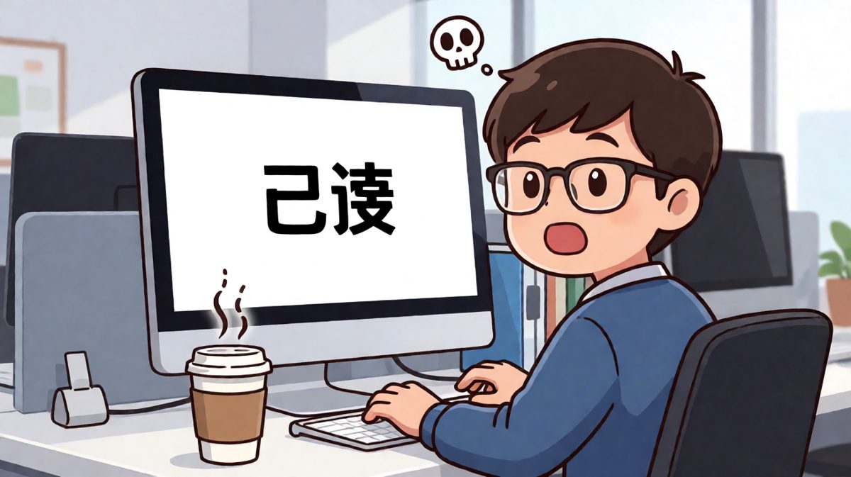 领导已读不回第七天，工牌上写的是'活人'。