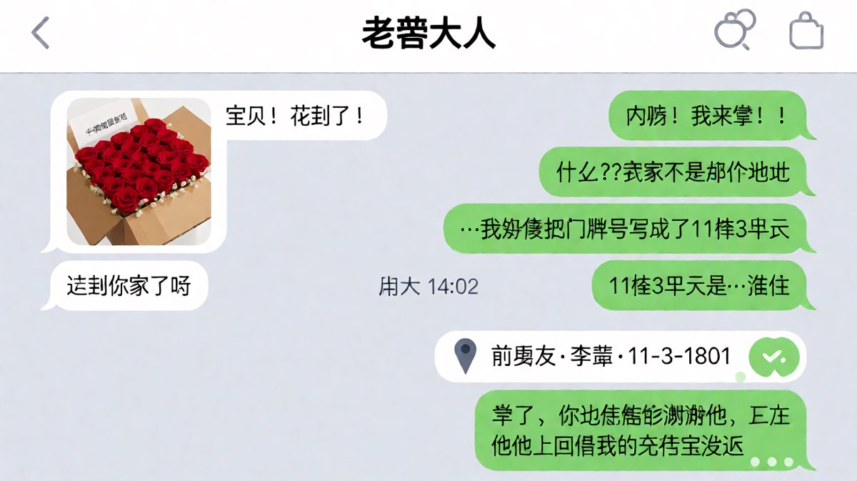99朵玫瑰精准空降到前男友门口，她决定把这事变成催收充电宝的新理由