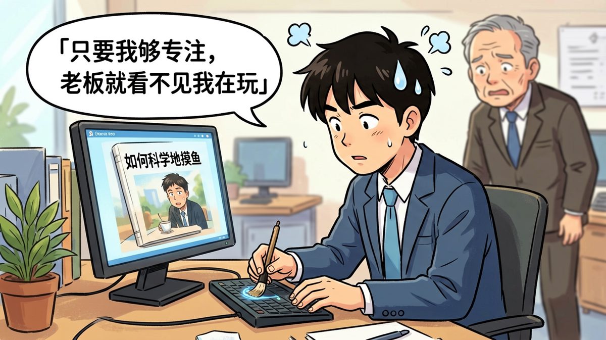 摸鱼的最高境界：心虚但镇定