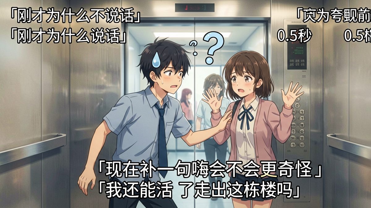 社恐经典现场：电梯里的0.5秒生死战