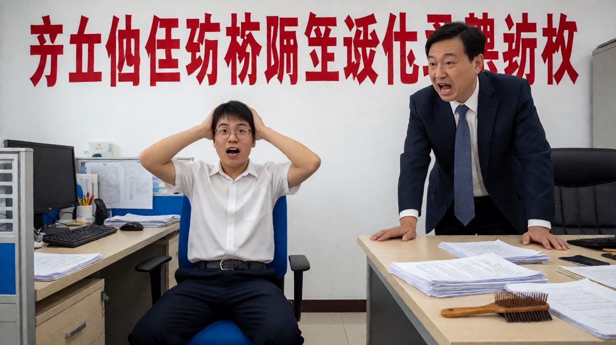 老板拍桌怒吼「我要开除你！」员工吓到腿软——结果老板说的是：「开除你那个破发型，明天剪了再上班。」