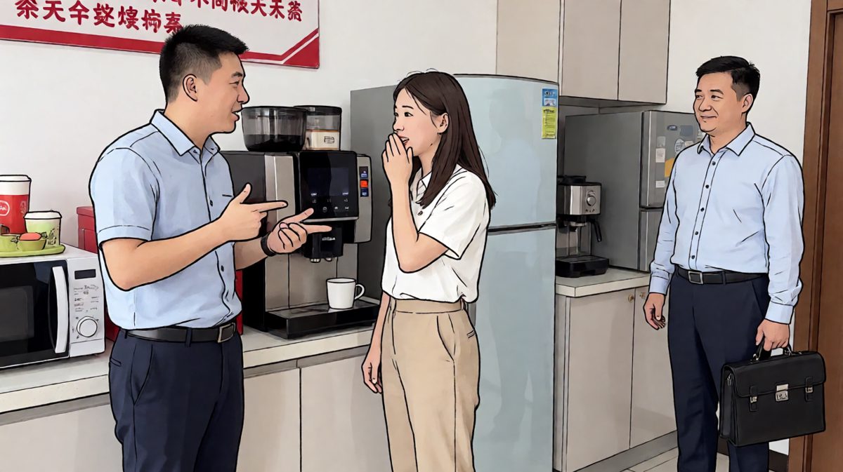 员工A：「老板刚才又在大会上说，只要努力就能升职加薪……」员工B：「对啊，然后呢？」员工A：「然后他让我把PPT再改一遍。」