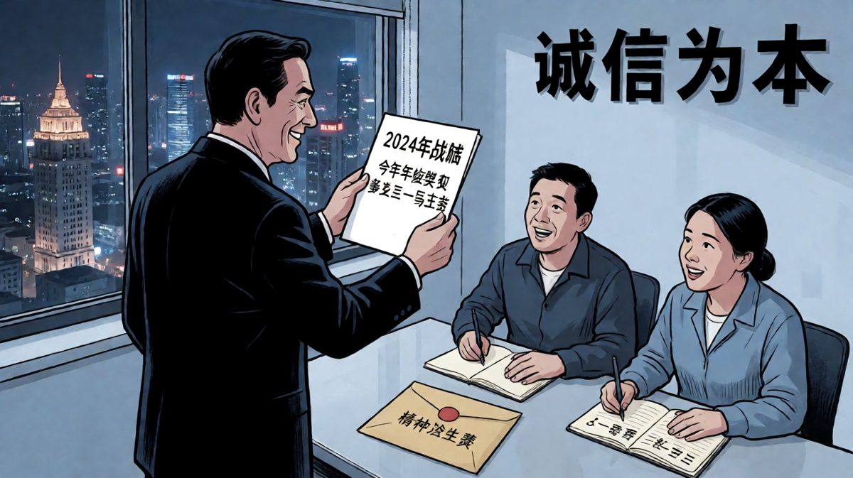 老板画饼承诺年终奖，员工期待落空发现是空头支票