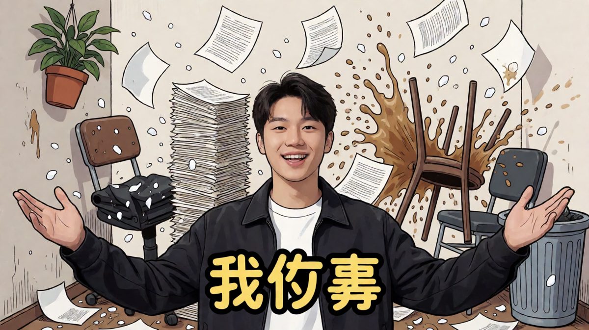 「我没事」——身后已经是一场小型地震
