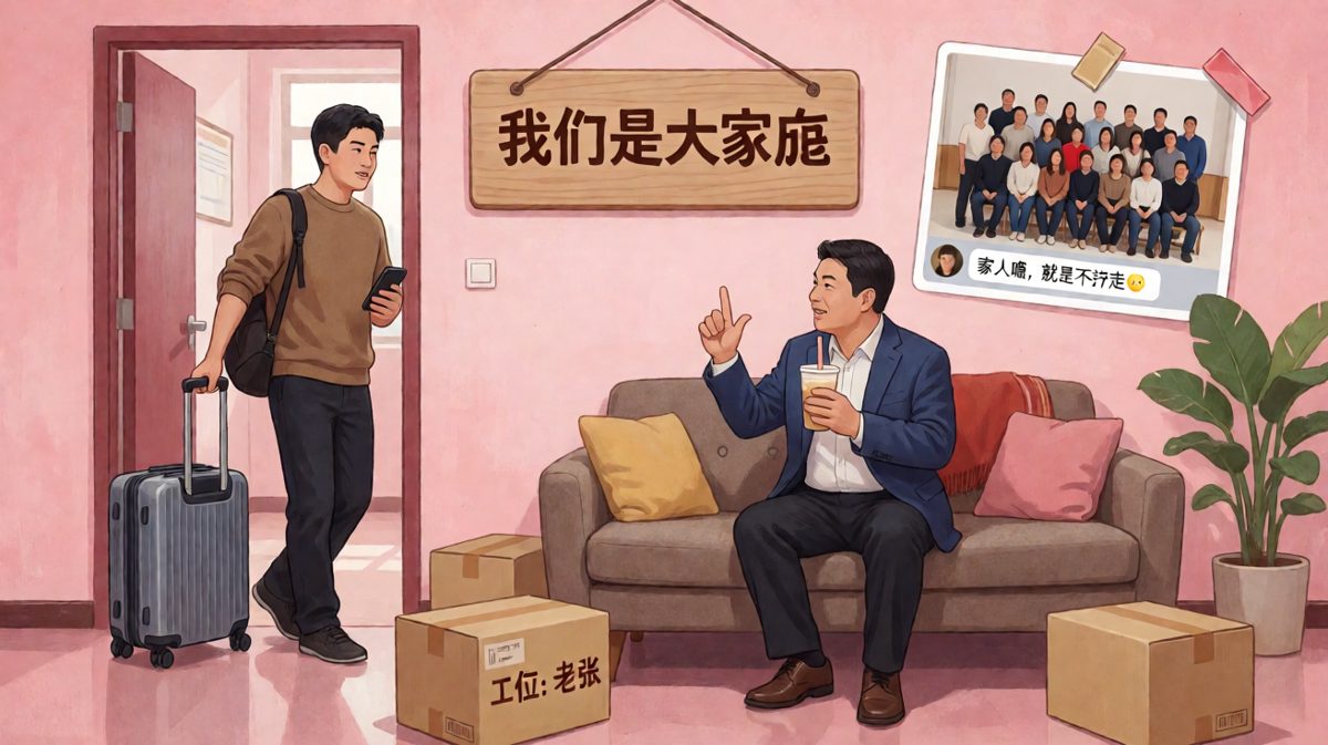 '咱们是一个大家庭'——家人福利就是：你不许走。